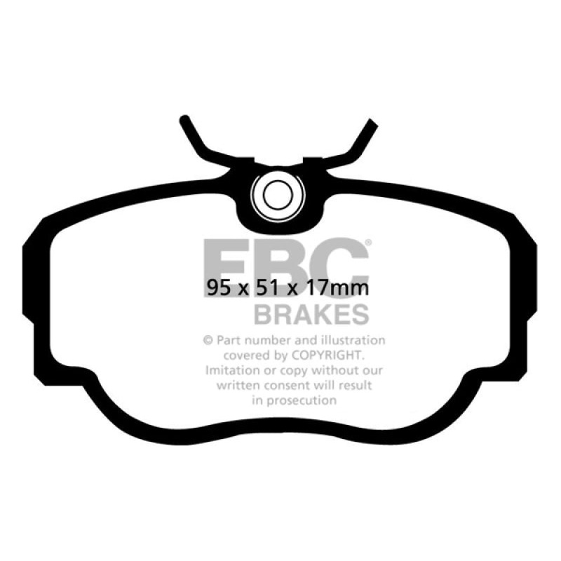 EBC 83-85 BMW 318 1.8 (E30) Redstuff Front Brake Pads