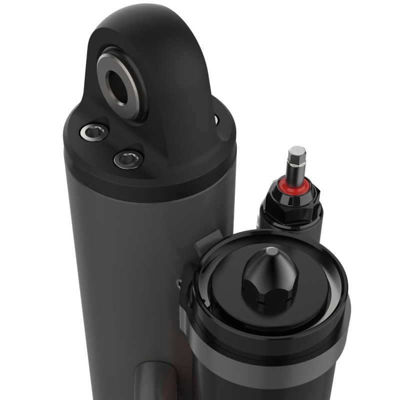 Fox 3.5 Factory Race 1in Shaft 5-Tube External Bypass 18in Piggyback Shock – Right