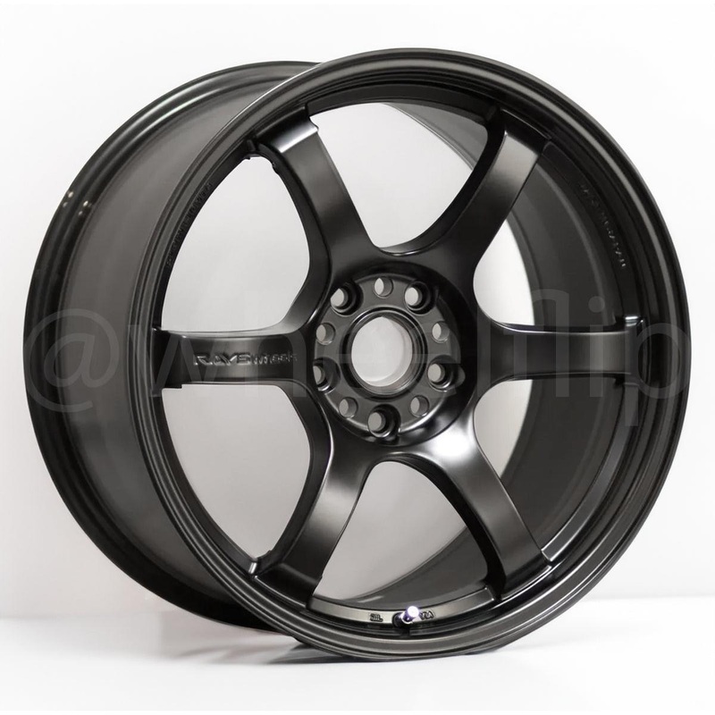 Gram Lights 57DR 18×9.5 +38 5×100 Semi Gloss Black (SET)