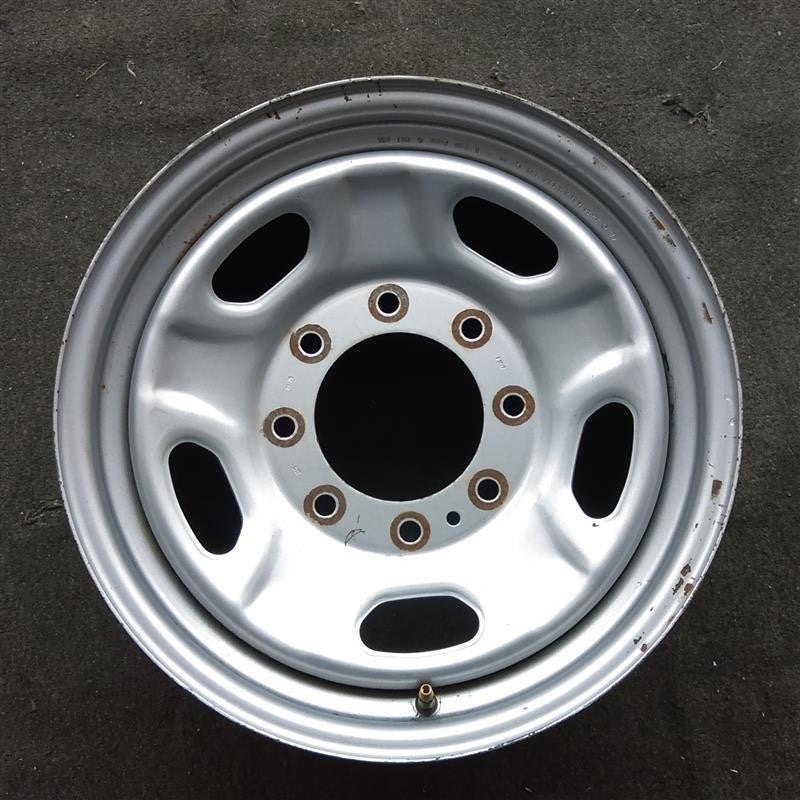 17″ FORD F250SD PICKUP 10 17×7.5 SRW TPMS 5 spoke steel argent oval cut-outs Original OEM Wheel Rim