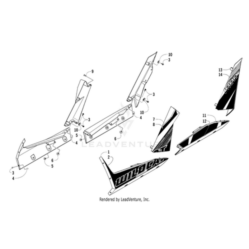 Decal Panel – Upper Rear – Left by Arctic Cat