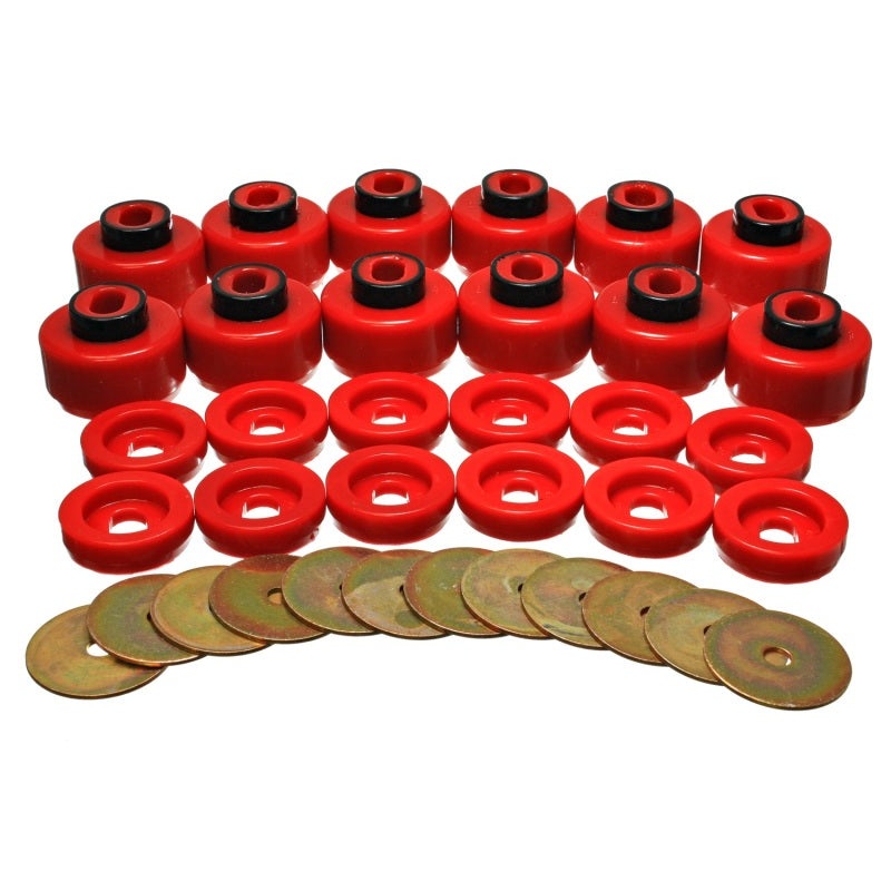 Energy Suspension Body Mount Set – Red