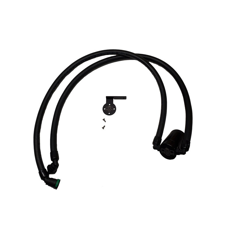 J&L 2021-2025 Ford F-150 3.5L Passenger Side Oil Separator 3.0 – Black Anodized