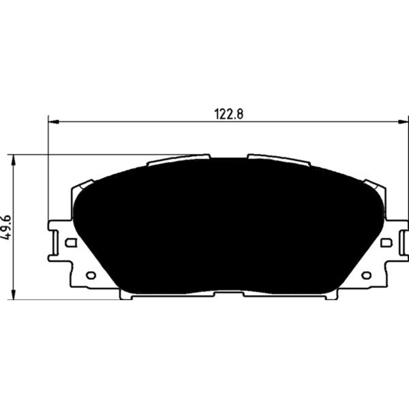 Porterfield Brake Pads for 2012 TOYOTA YARIS