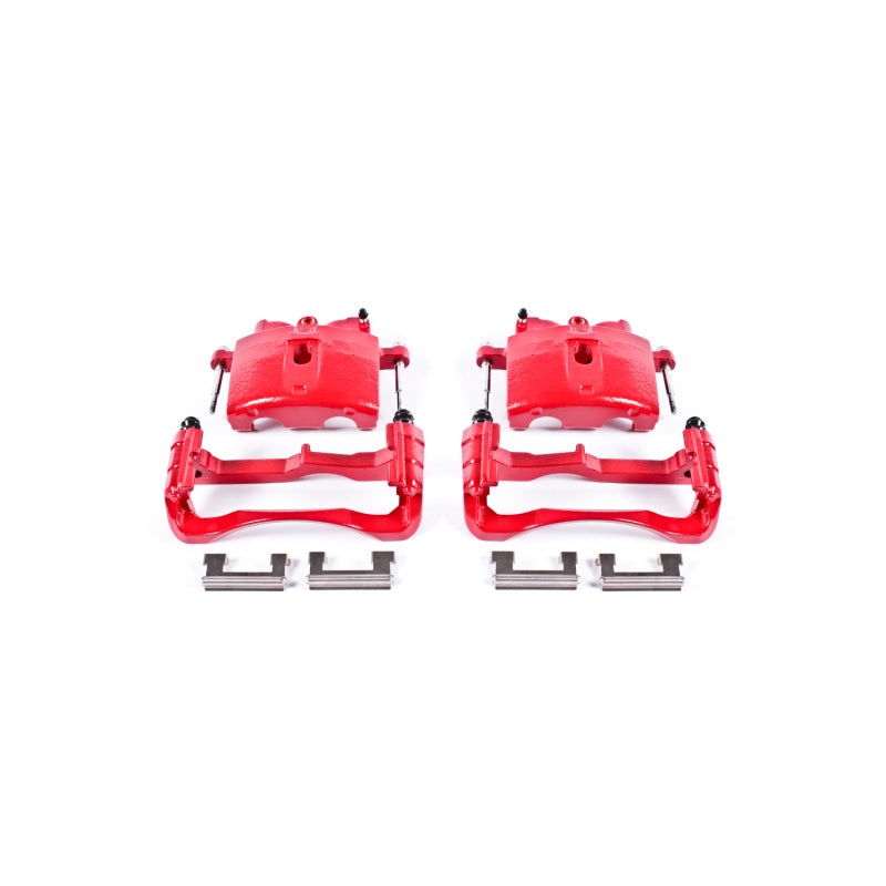 Power Stop 00-04 Cadillac DeVille Front Red Calipers w/Brackets – Pair
