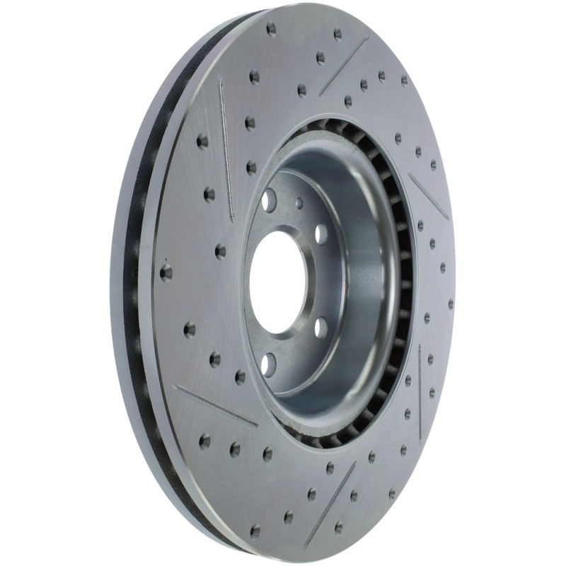 StopTech Select Sport 14-19 Audi A4i Slotted and Drilled Left Front Rotor