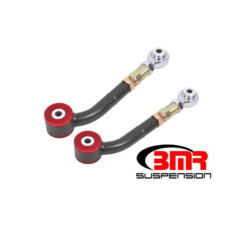 BMR 08-17 Challenger Upper Trailing Arms w/ On-Car Adj. Poly/Rod Ends – Black Hammertone