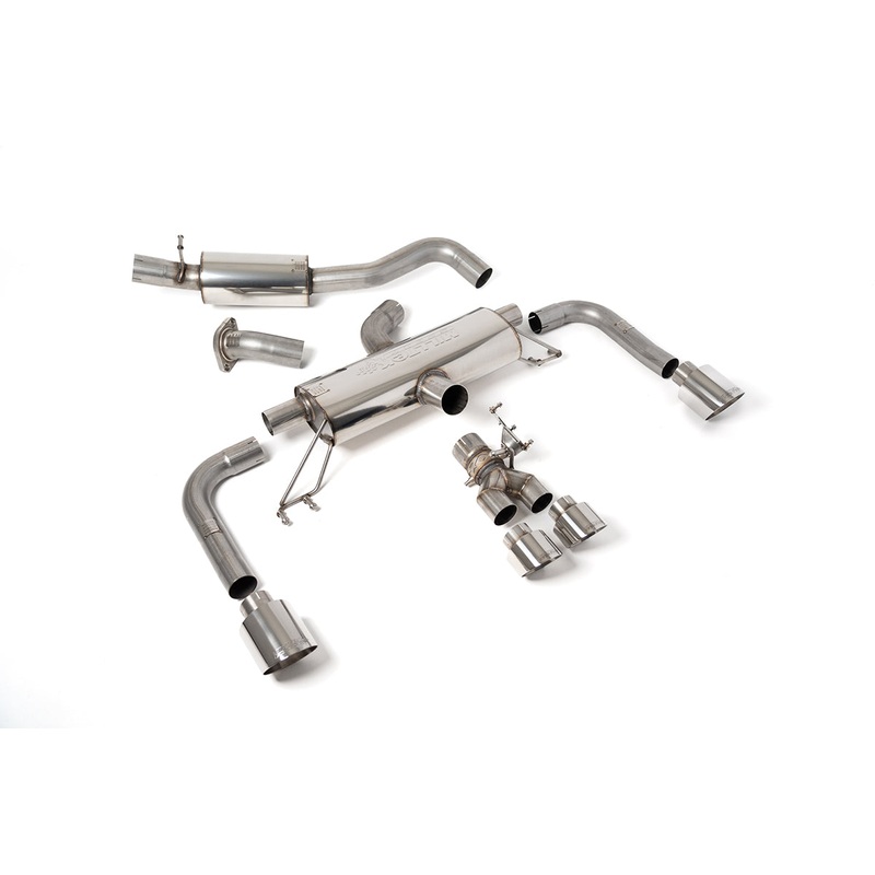 Milltek 3-Inch Resonated Secondary Cat Back Exhaust – Toyota GR Corolla