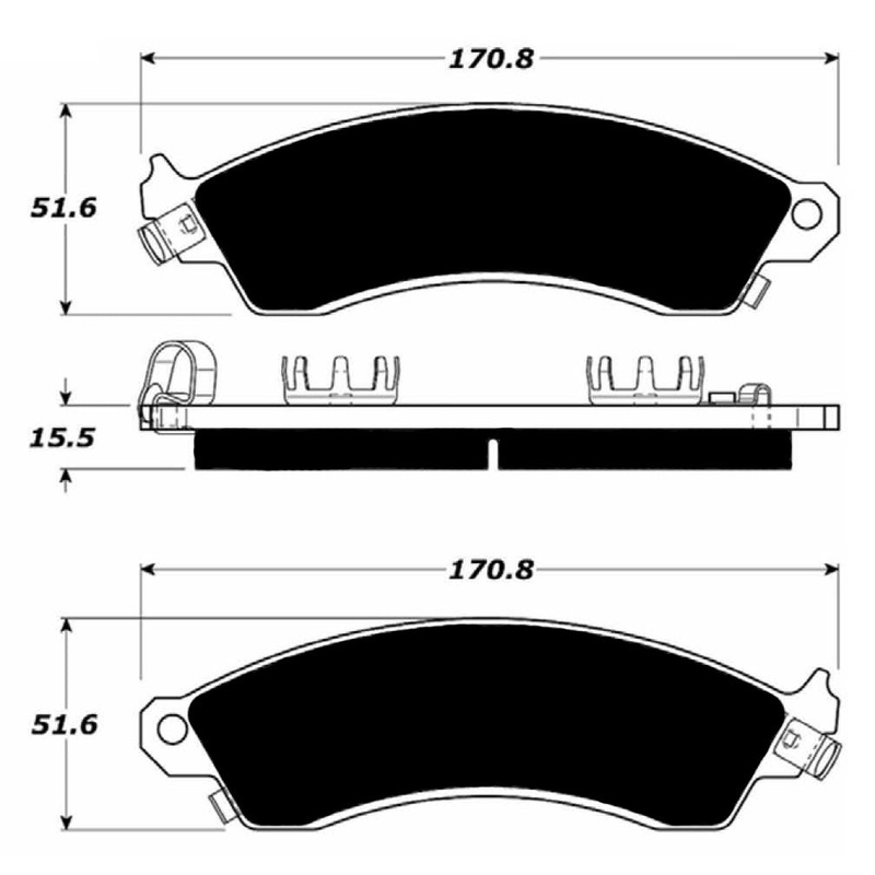 Porterfield Brake Pads for 1988 CHEVROLET CAMARO 1LE