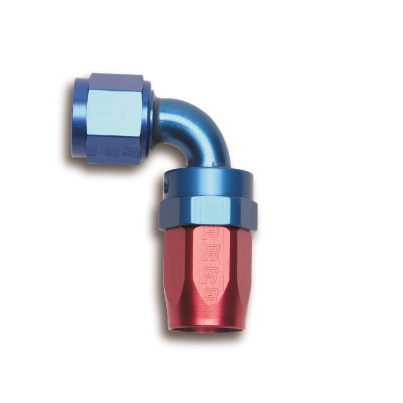Russell Performance -6 AN Red/Blue 90 Degree Full Flow Swivel Hose End