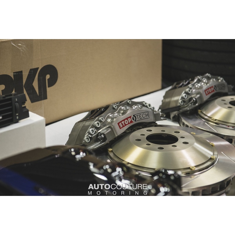 StopTech 08-13 BMW M3 (E9X) Rear Big Brake Kit ST-40 Trophy Calipers 355x32mm Rotors