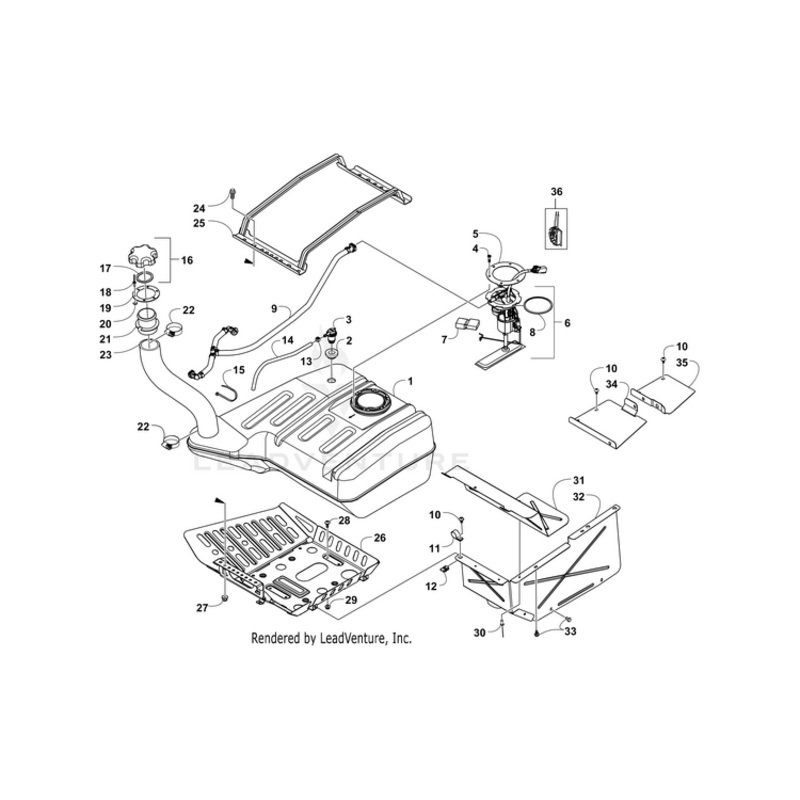 Tank,Fuel-Assembly-Wc (Service Parts) By Arctic Cat