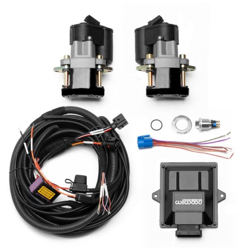 Wilwood Electronic Parking Brake Rear Retrofit Brake Kit – Black Powder Coat Caliper