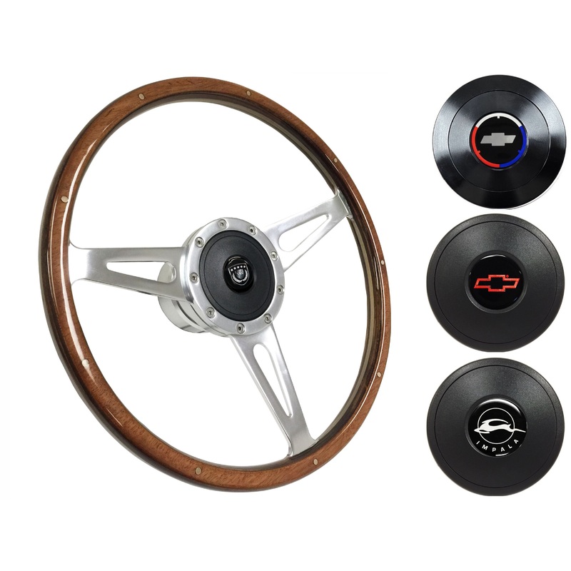 1958-68 Impala Steering Wheel Kit | Deluxe Walnut Wood | ST3053