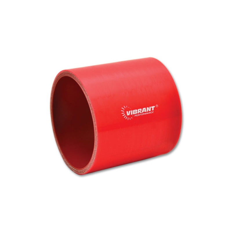 Vibrant 4 Ply Reinforced Silicone Straight Hose Coupling – 2in I.D. x 3in long (RED)