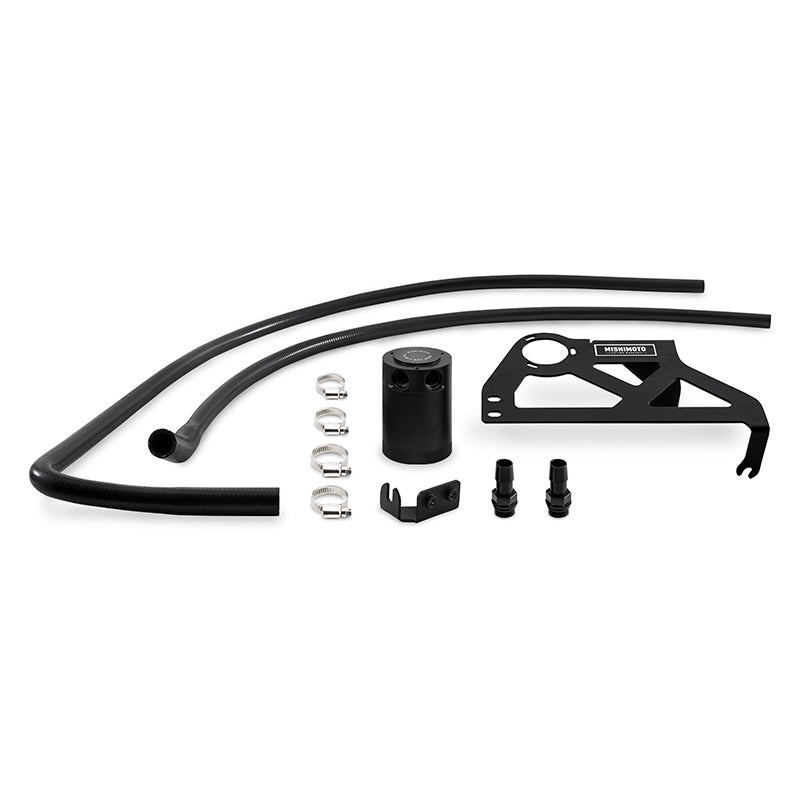 Mishimoto 12-18 Jeep Wrangler JK Baffled Oil Catch Can Kit – Black