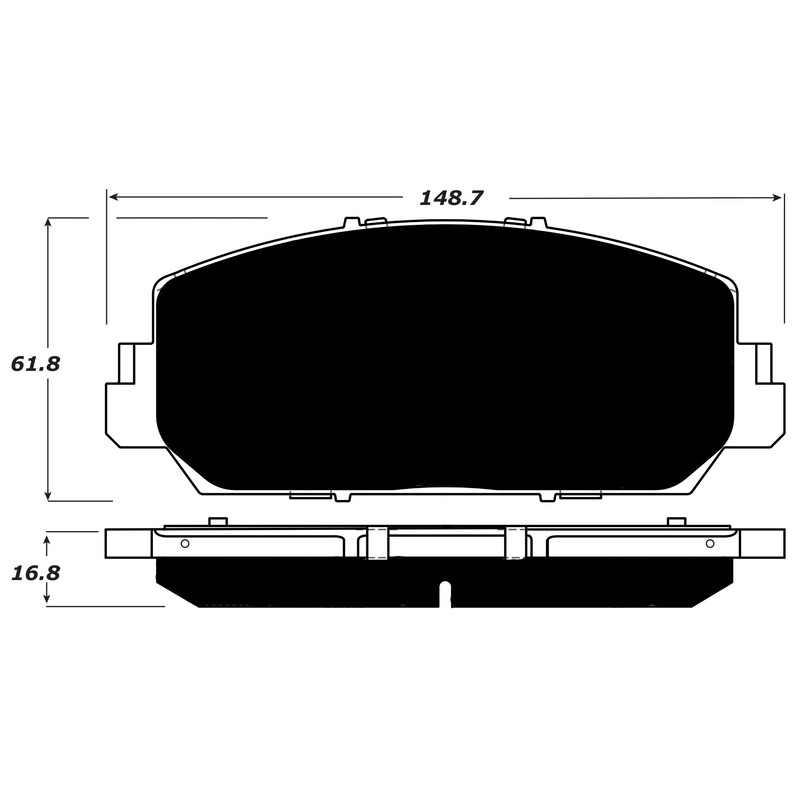Porterfield Brake Pads for 2017 ACURA RDX