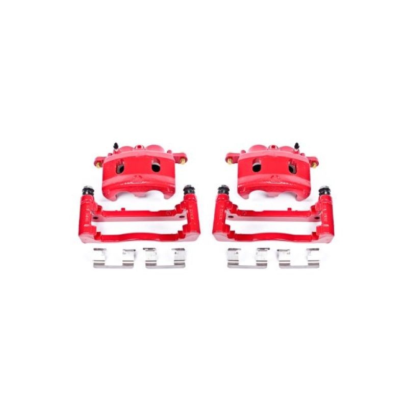 Power Stop 07-08 Cadillac Escalade Front Red Calipers w/Brackets – Pair