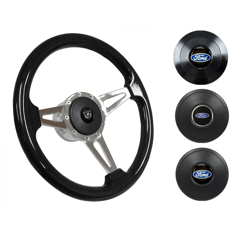 1968-78 Ford Fairlane Steering Wheel Kit | Black Ash Wood | ST3077