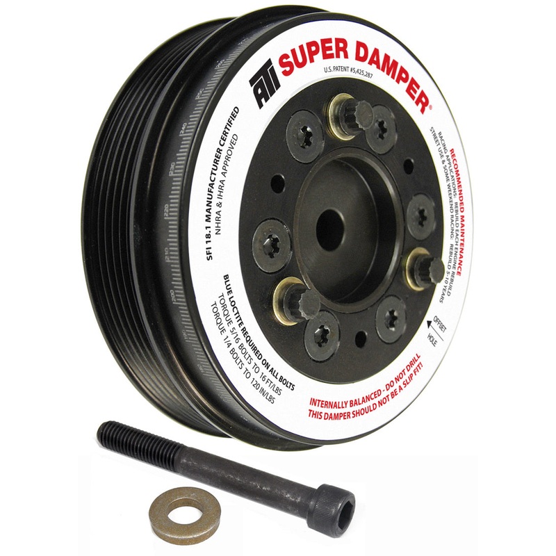 ATI Damper – 5.74in – Alum – 6 Grv – Mini Cooper S – 1.6L – 2 Percent OD – 1Pc