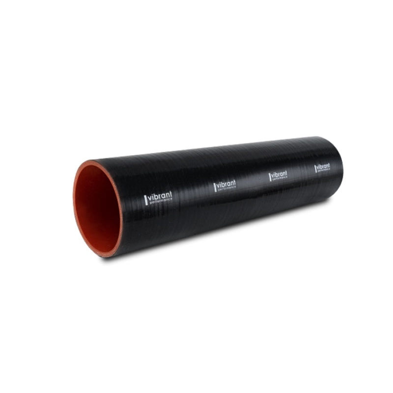 Vibrant 4 Ply Reinforced Silicone Straight Hose Coupling – 3in I.D. x 12in long (BLACK)