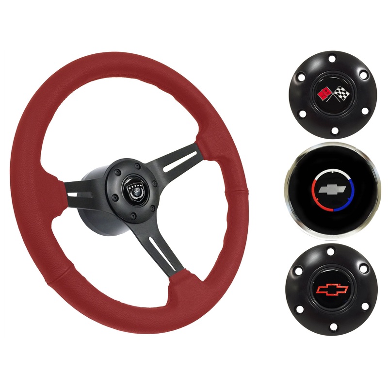 1967 Corvette Steering Wheel Kit | Red Leather | ST3060RED