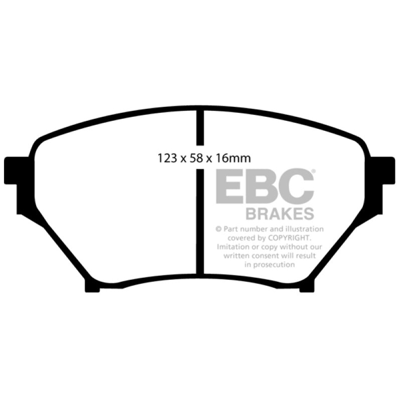 EBC 01-03 Mazda Miata MX5 1.8 (Sports Suspension) Greenstuff Front Brake Pads