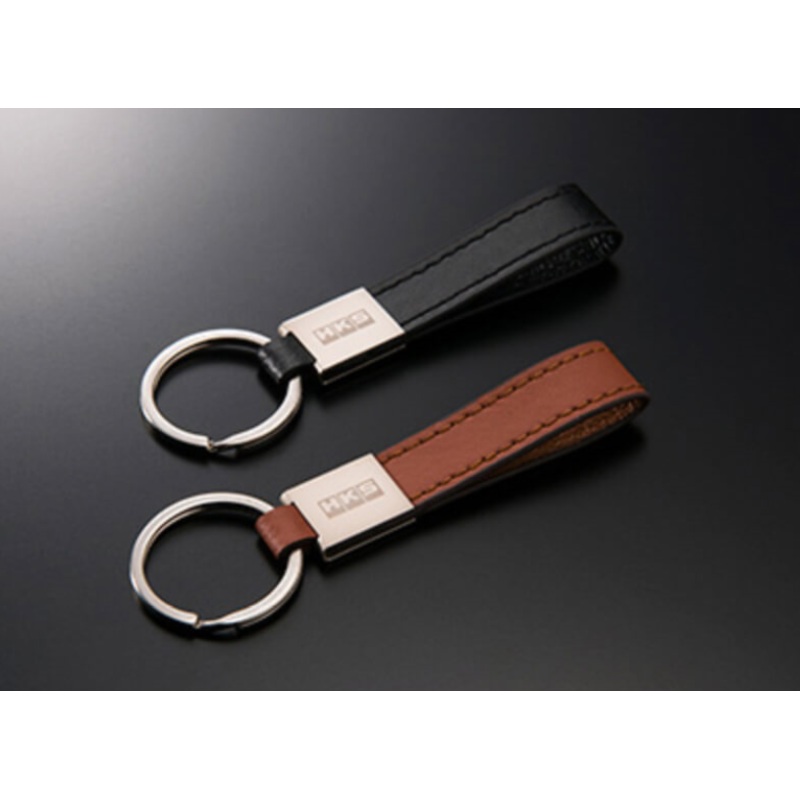 HKS HKS LEATHER KEYRING CAMEL