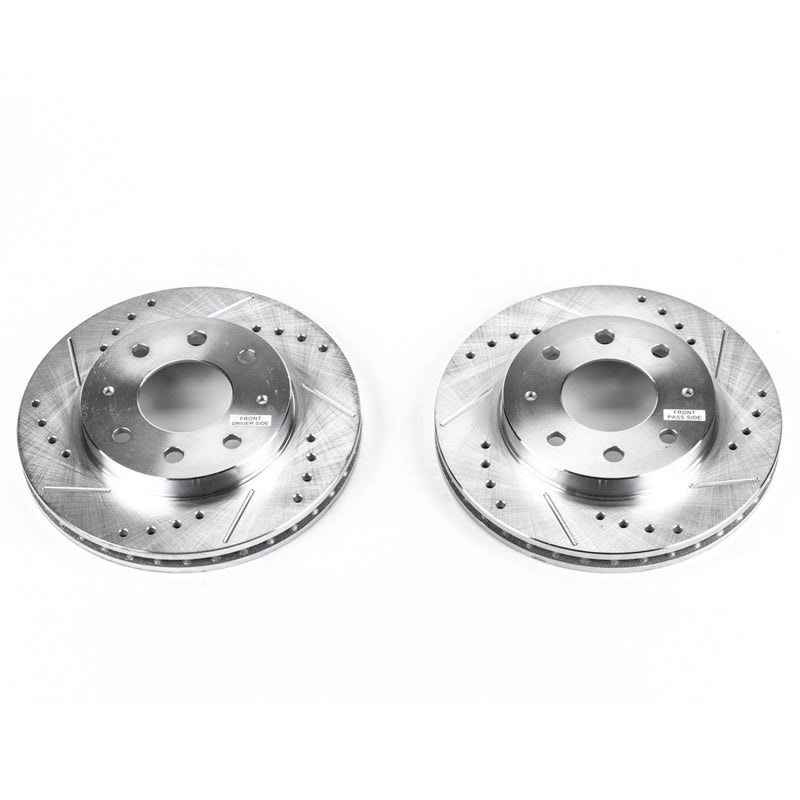 Power Stop 91-93 Eagle GTX Front Evolution Drilled & Slotted Rotors – Pair