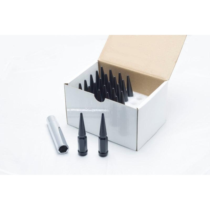 Wheel Mate Spiked Lug Nuts Set of 24 – Black 14×1.50