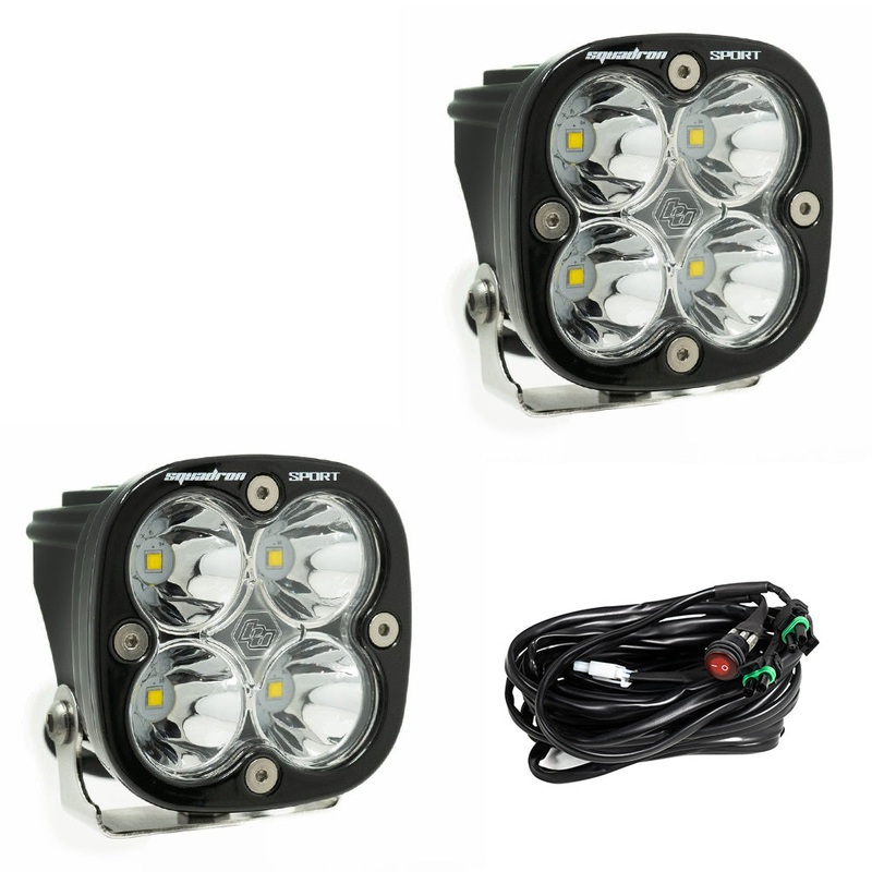 Baja Designs Squadron Sport Black LED Auxiliary Light Pod Pair – Universal