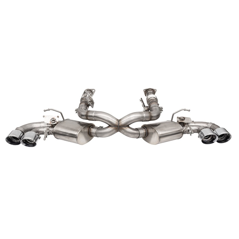 Corsa Performance Cat Back Exhaust System 2020-2024 Chevrolet Corvette C8 (w/Factory NPP)