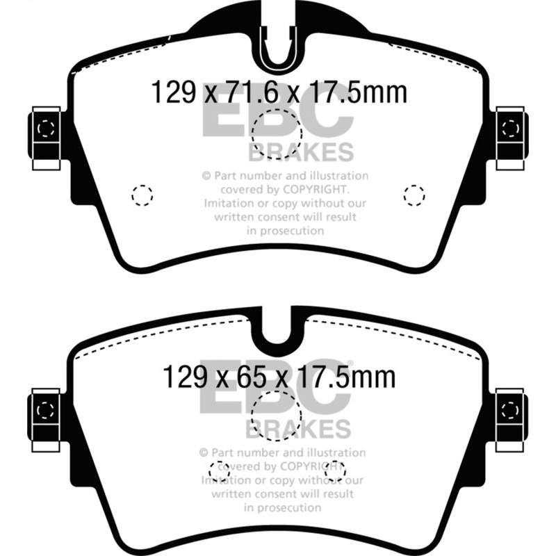 EBC 14+ Mini Hardtop 2.0 Turbo Cooper S Yellowstuff Front Brake Pads