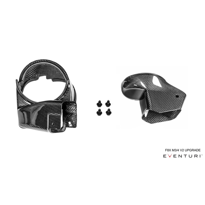 Eventuri BMW F8X M3 / M4 Black Carbon V2 Sealed Duct Upgrade Kit For V1