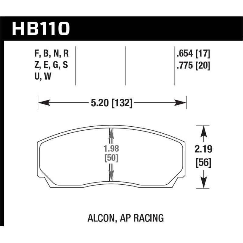 Hawk AP CP5200 Caliper HP+ Street Brake Pads