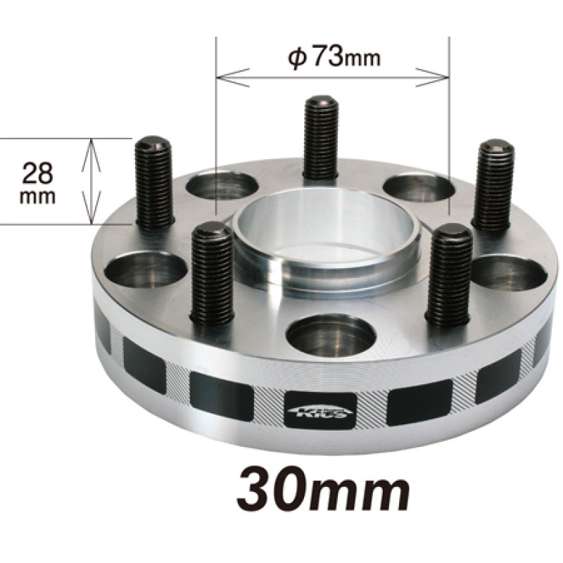 Project Kics 30mm Thick 12×1.25 66mm Hub 5-114.3 Wide Tread Spacers | W5130W366