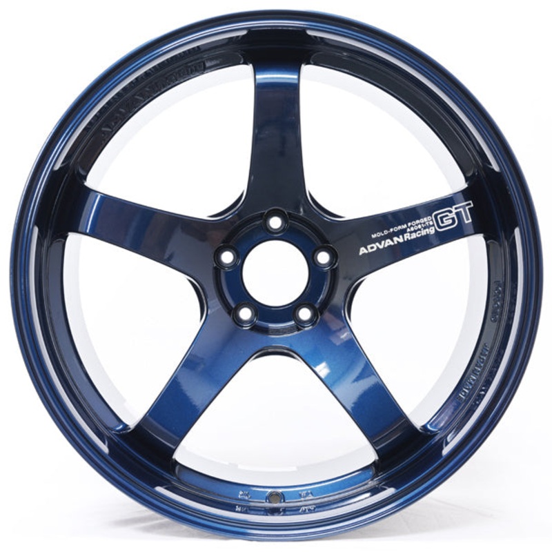 Advan GT Premium Wheel – 20×9.0 +47 | 5×120 | Racing Titanium Blue & Ring