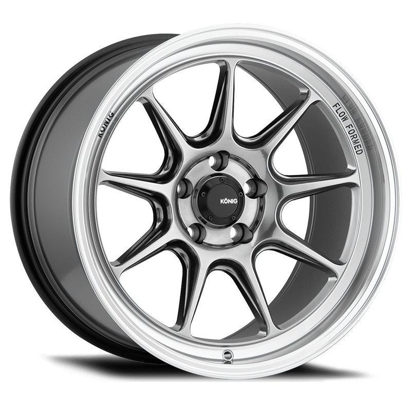 Konig 17″ Countergram 5X114.3 Wheel – Hyper Chrome / Machined Lip