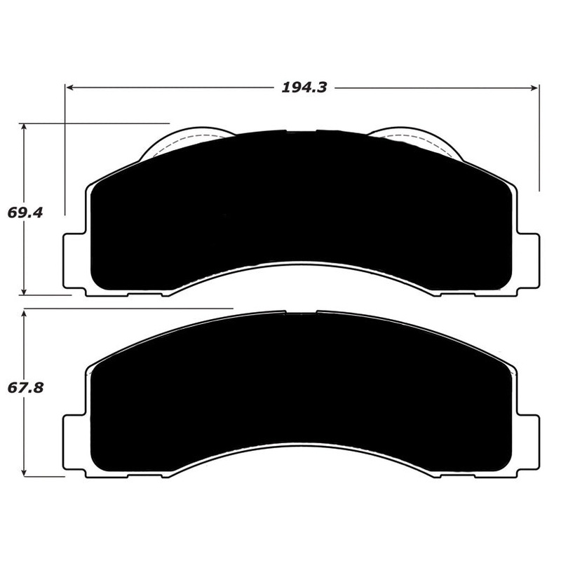 Porterfield Brake Pads for 2011 LINCOLN NAVIGATOR