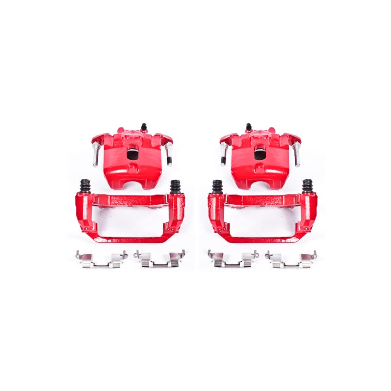 Power Stop 03-07 Nissan Maxima Front Red Calipers w/Brackets – Pair