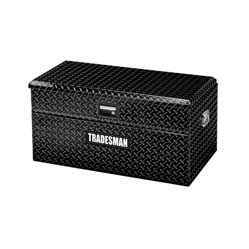 Tradesman Aluminum Flush Mount Truck Tool Box Full/Wide (48in.) – Black