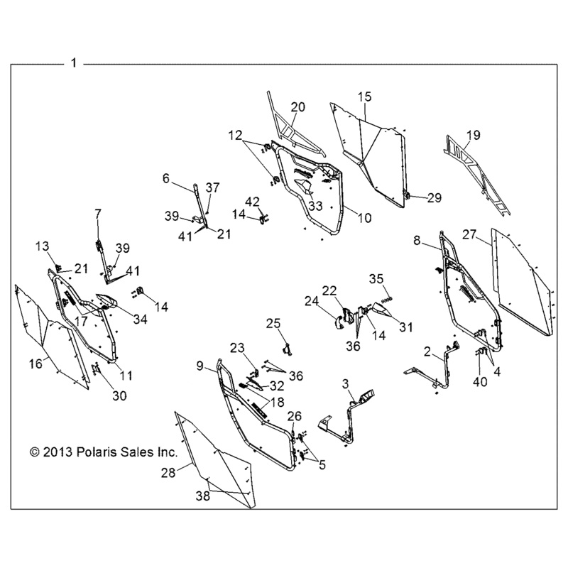 Weld-Door,Fr,Rh,Rz4 by Polaris