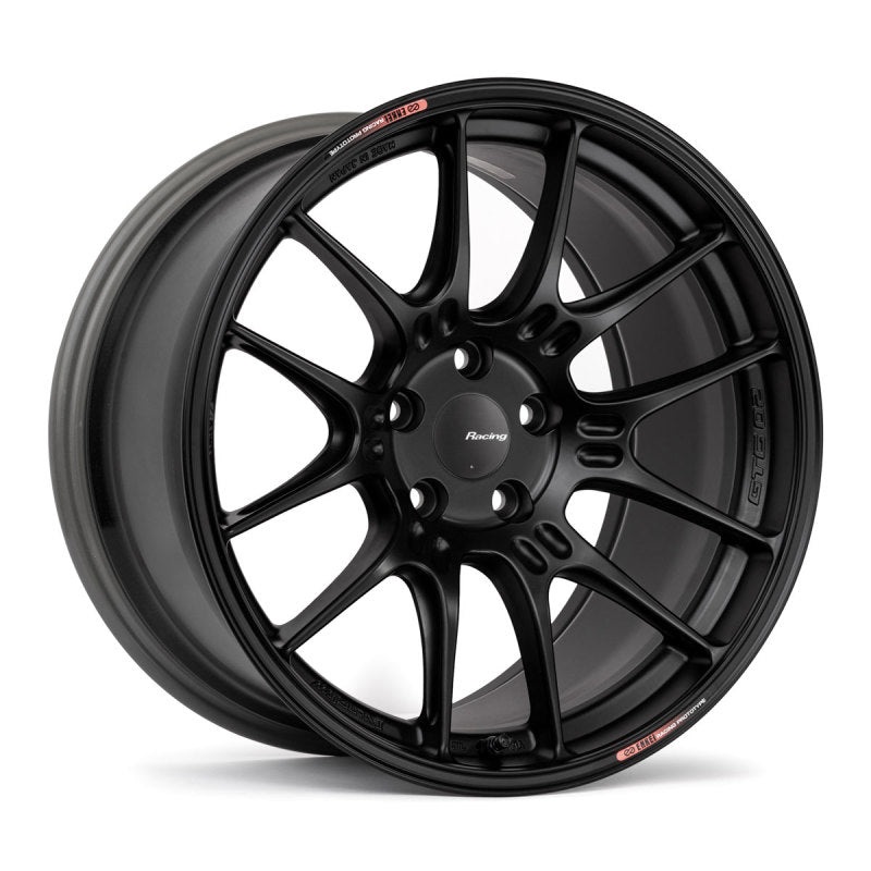 Enkei GTC02 18×10.5 5×114.3 35mm Offset 75mm Bore Matte Black Wheel