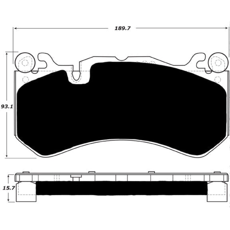 Porterfield Brake Pads for 2018 MERCEDES-BENZ C63 AMG incl S w/Red Calipers