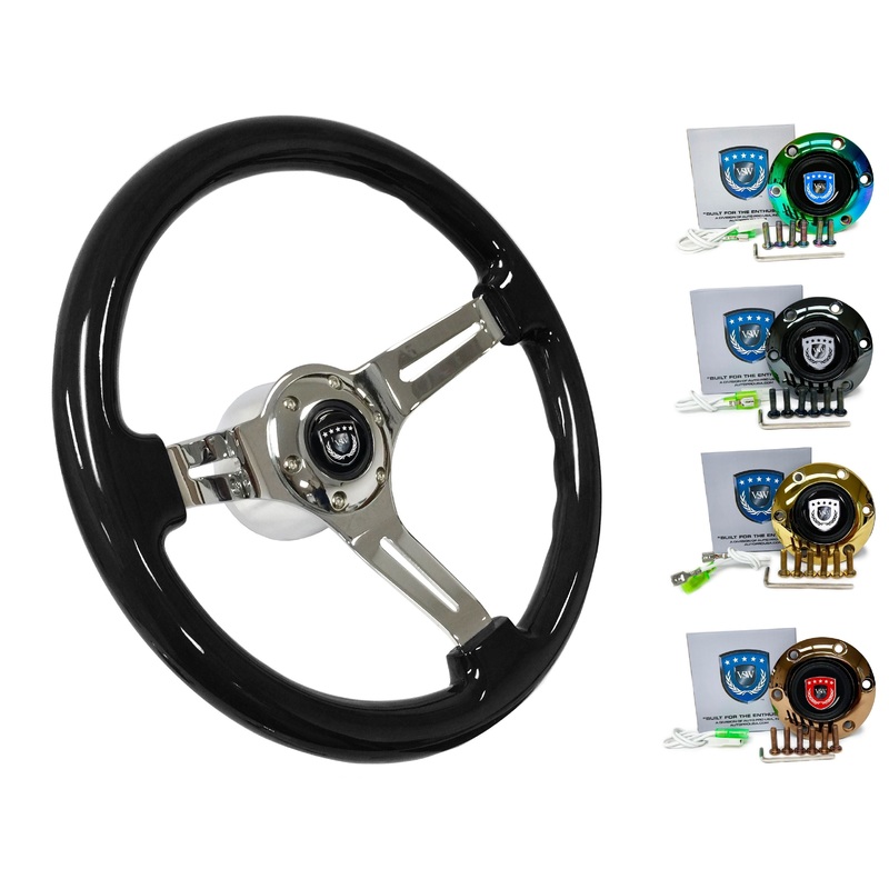 1987-93 BMW 7 Series Steering Wheel Kit | Black Ash Wood | ST3072