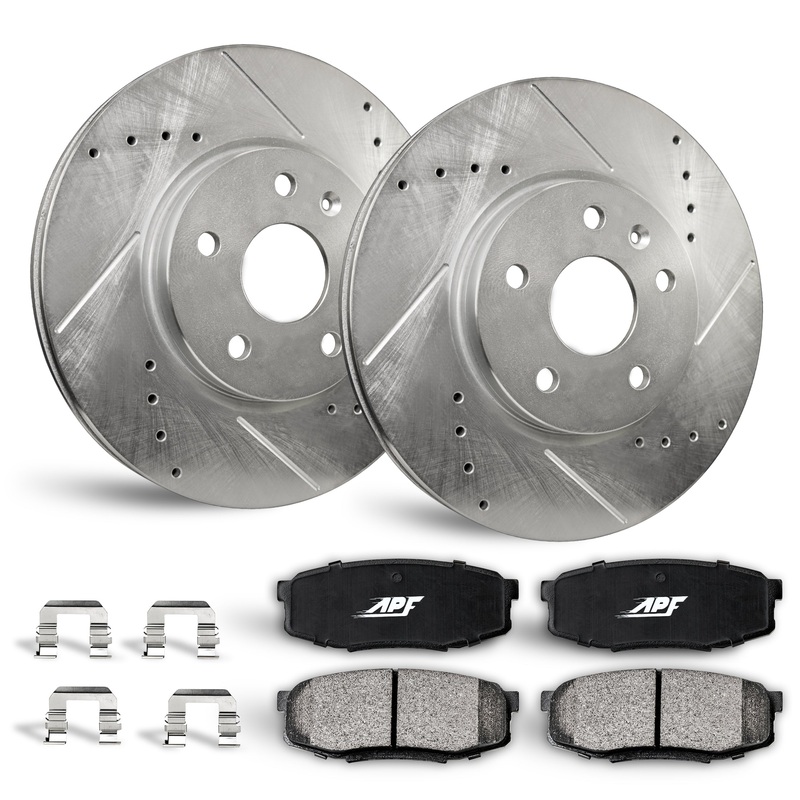 APF Front Brake Kit Rotors and Pads for Honda CR-V 1997-2001