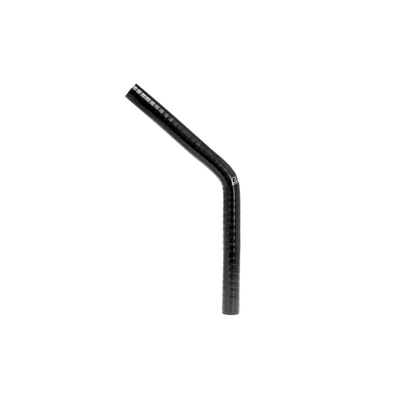 HPS 1″ 4-ply Reinforced Silicone 45 Degree Elbow Coupler | Universal (HTSEC45-100-BLK)