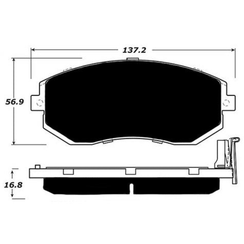 Porterfield Brake Pads for 2016 SUBARU BRZ w/ Solid Rear Disc