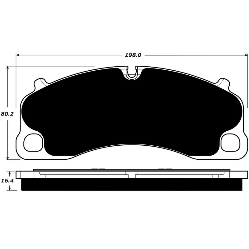 Porterfield Brake Pads for 2017 PORSCHE 911 Turbo w/Iron Discs