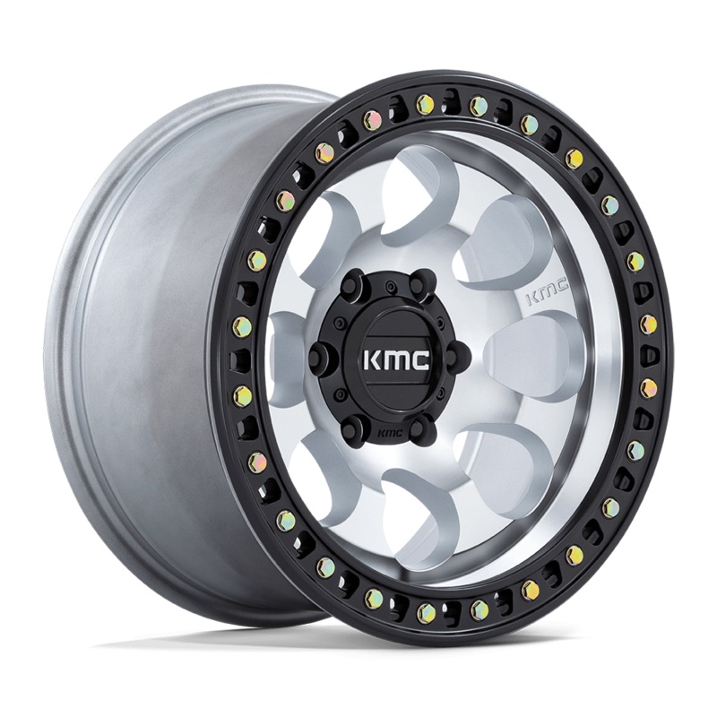 KMC Wheels KM550 Riot SBL 18″ 6×114.3 Machined With Satin Black Lip